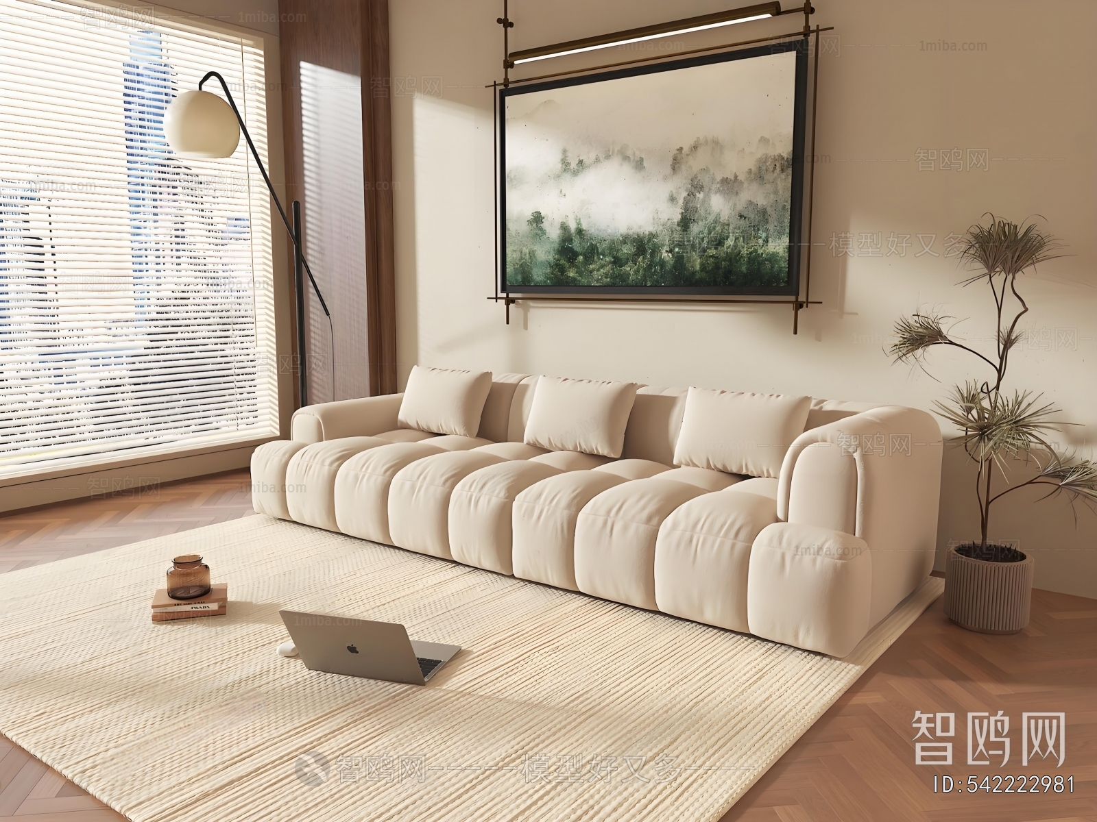 Modern Three-seat Sofa
