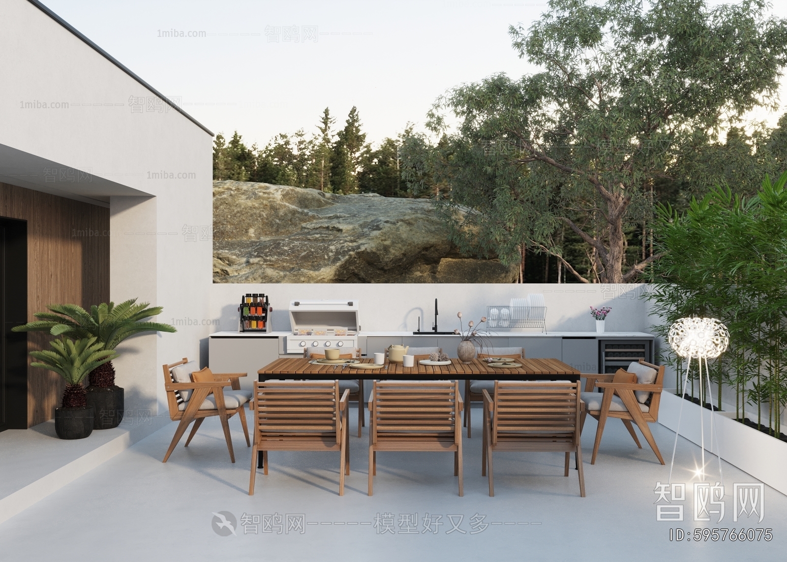 Modern Courtyard/landscape