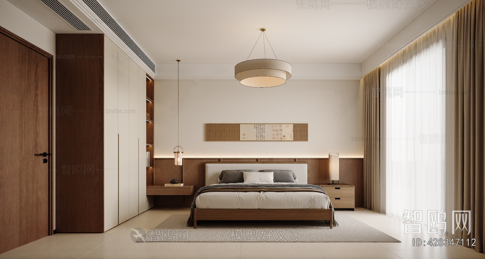 New Chinese Style Bedroom