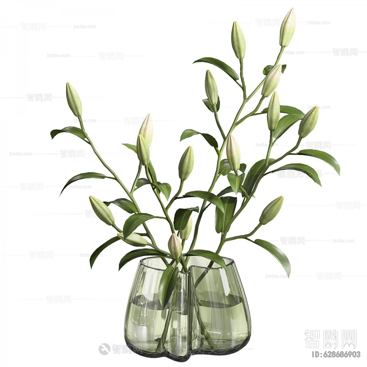 Modern Aquatic Green Plant