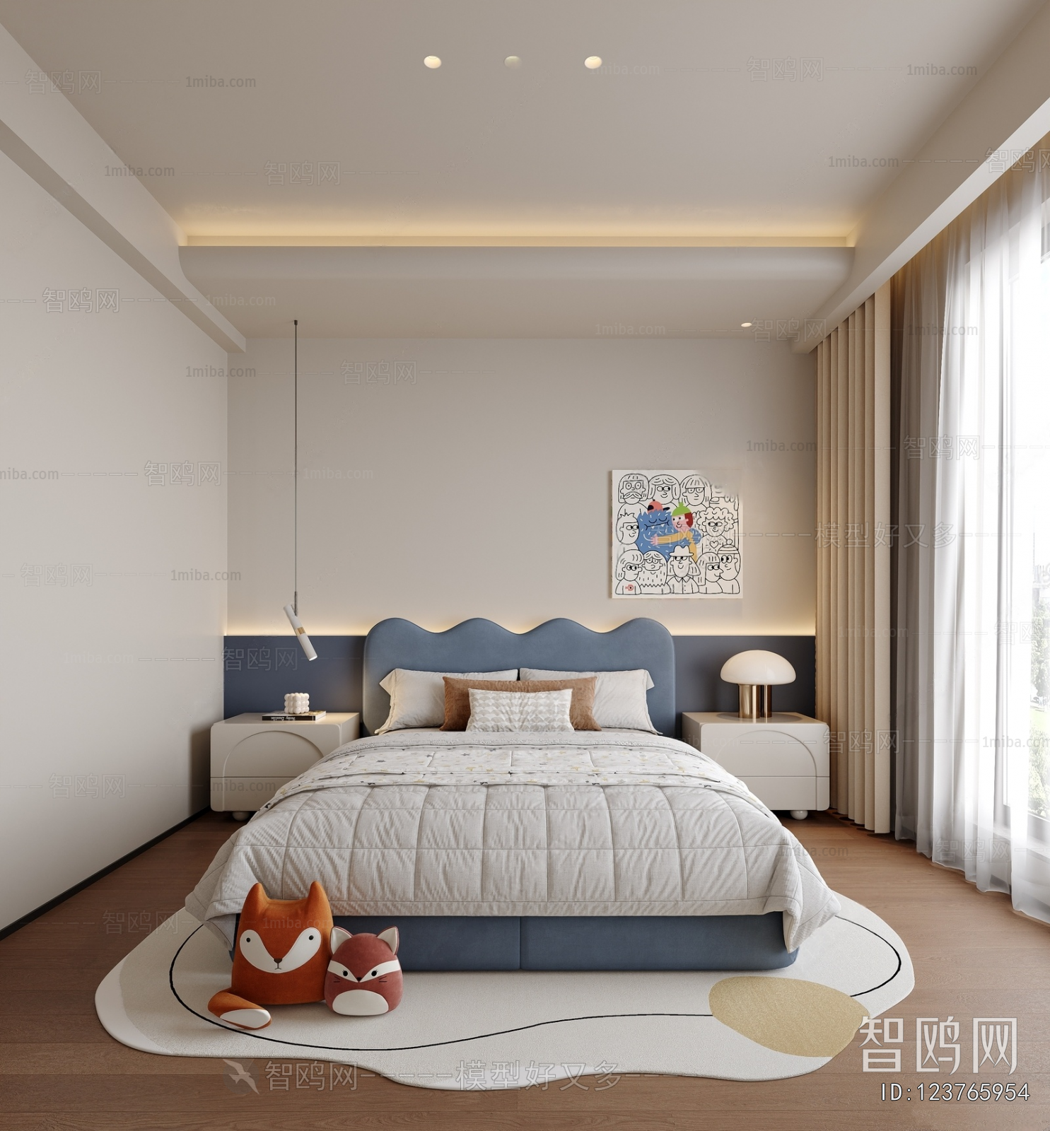 Modern Boy's Room And Son's Room