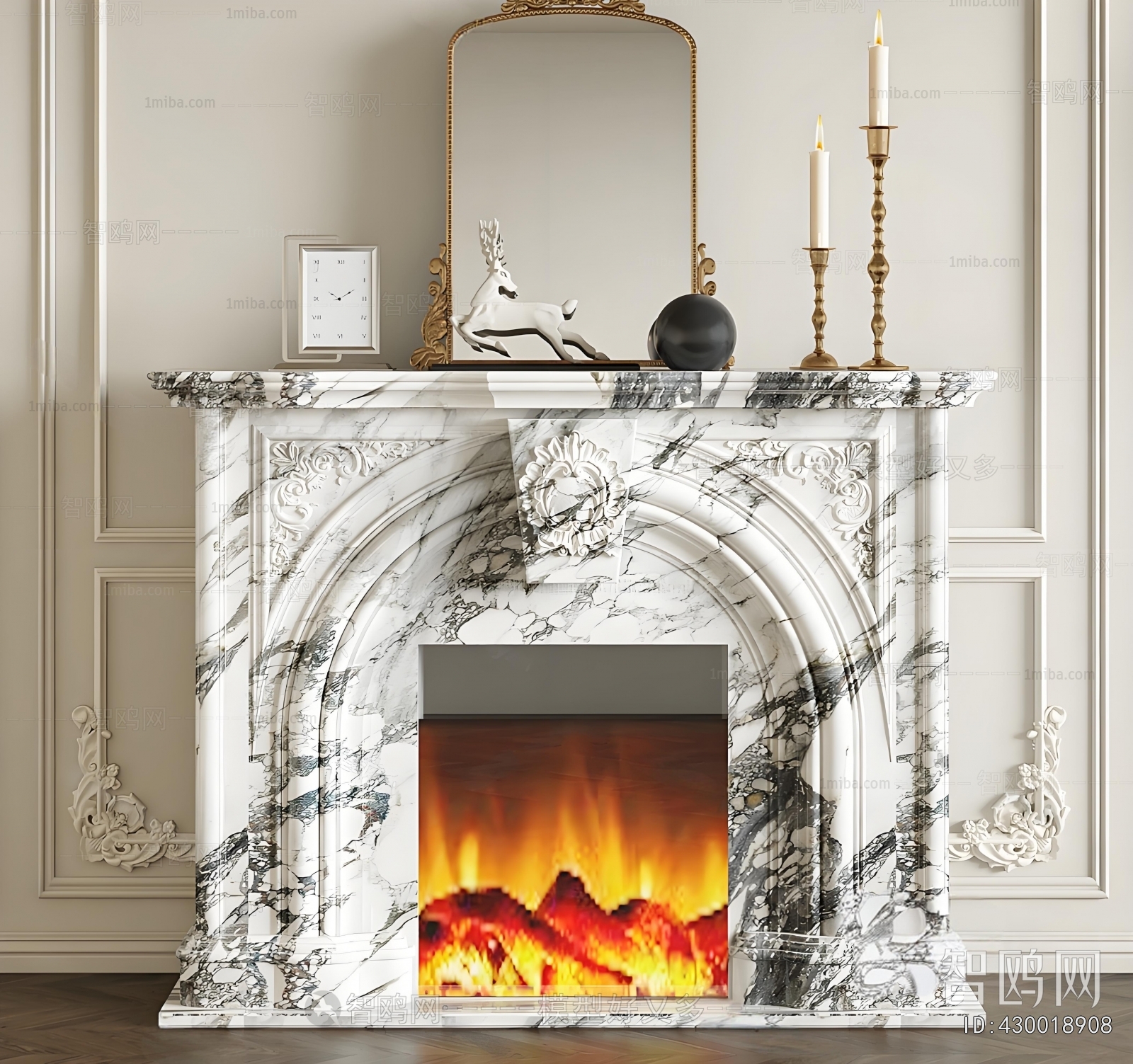 French Style Fireplace