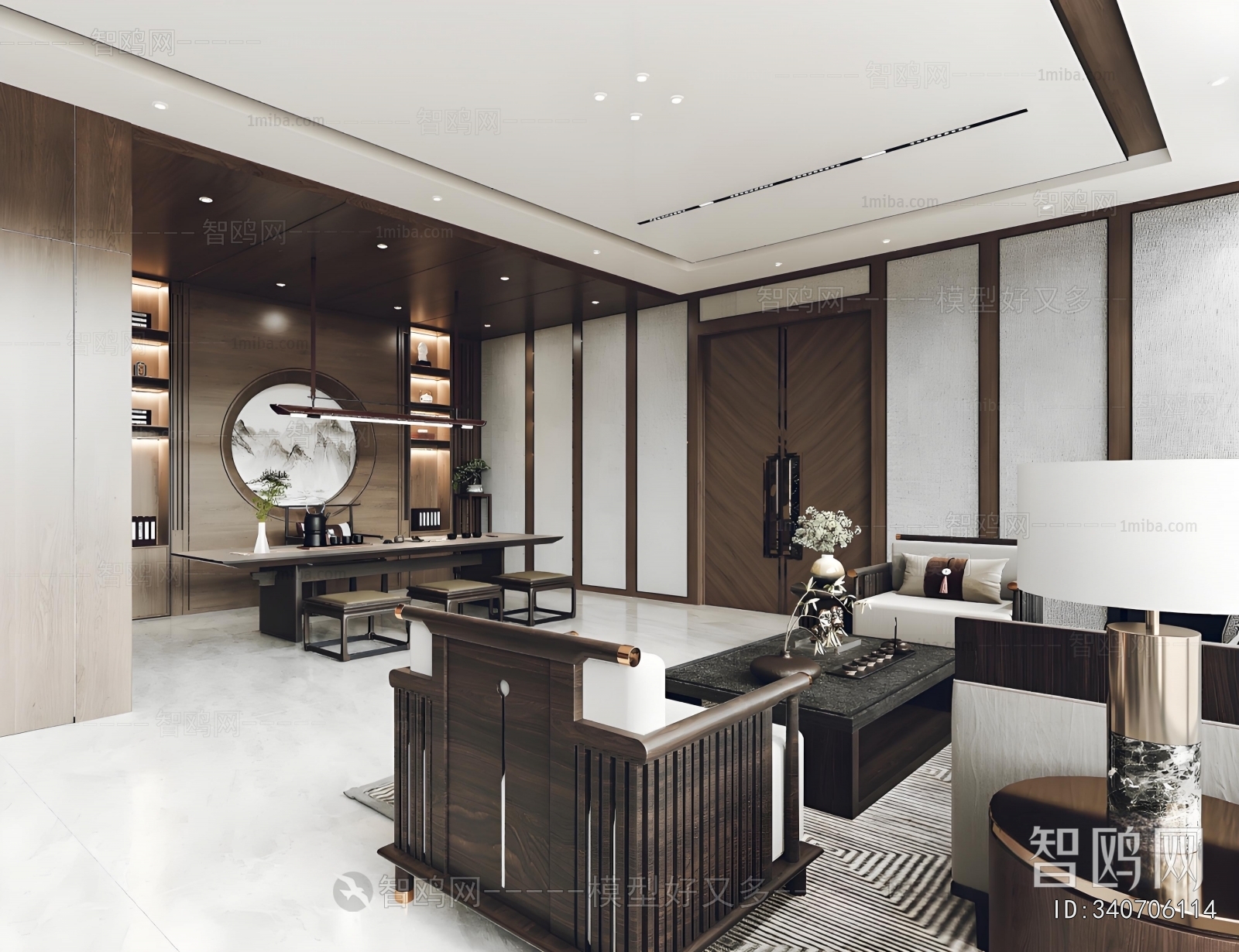 New Chinese Style Manager's Office