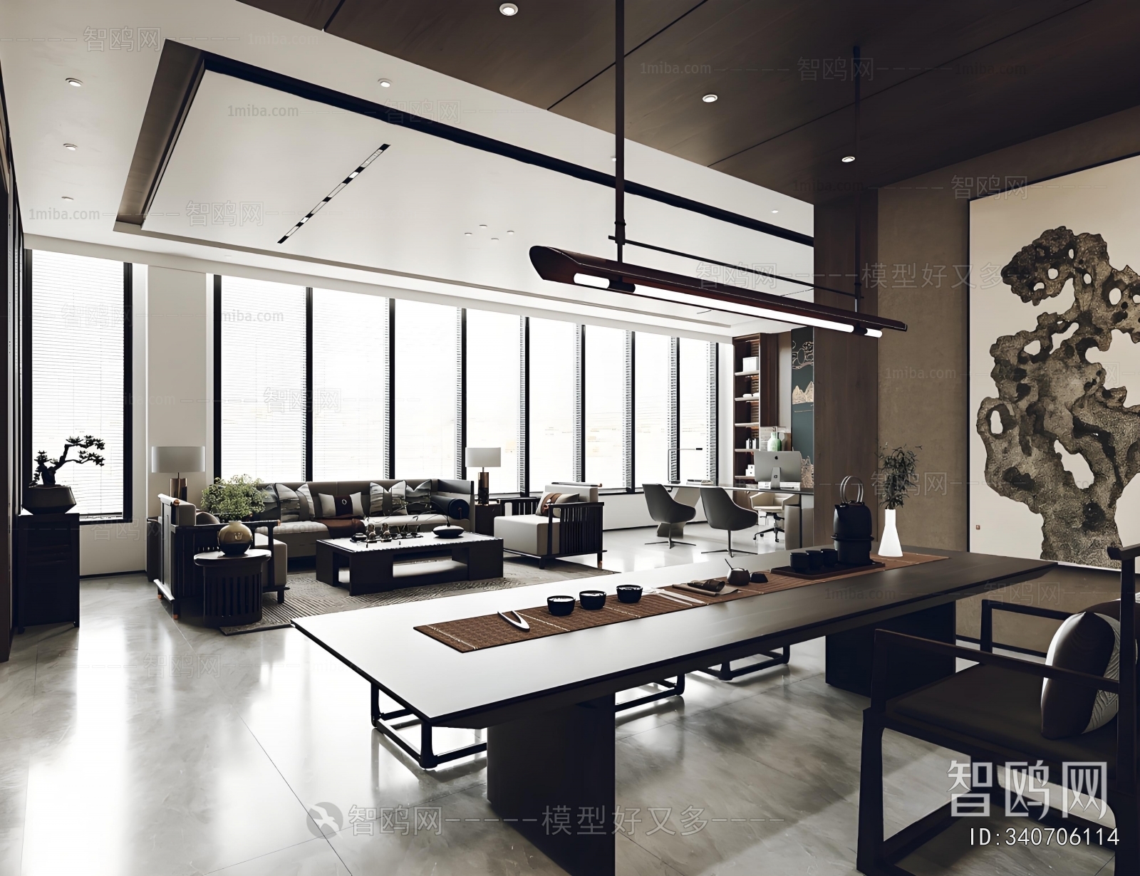 New Chinese Style Manager's Office