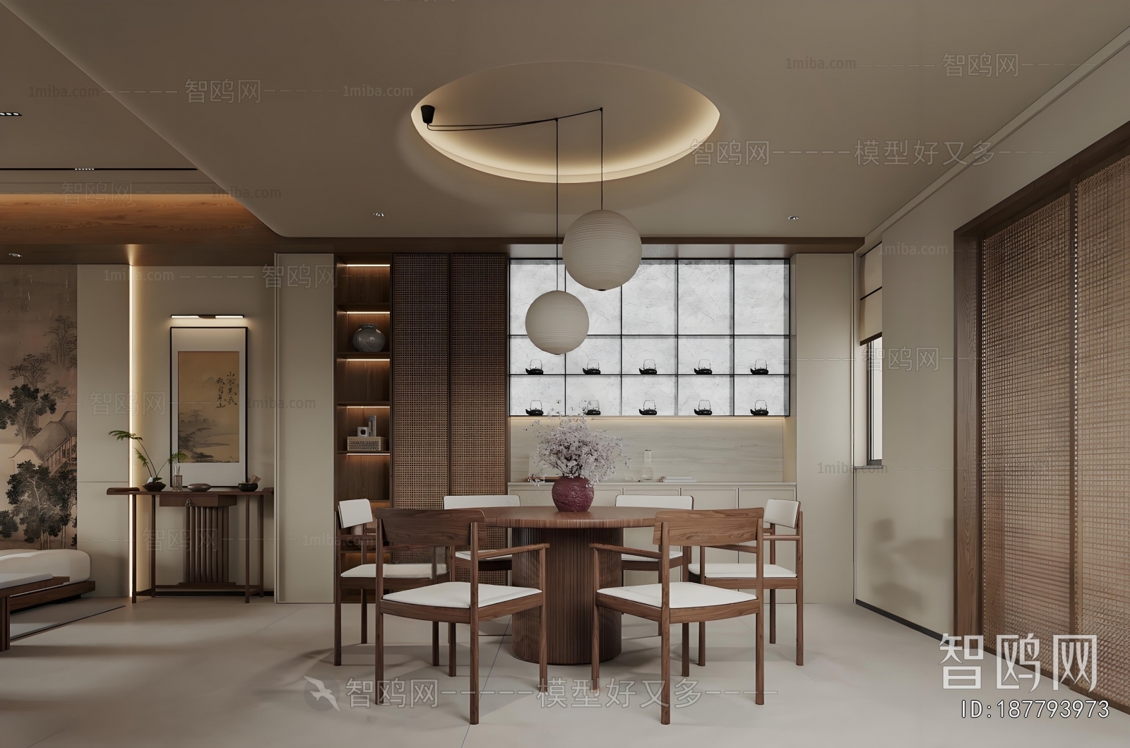 New Chinese Style Dining Room