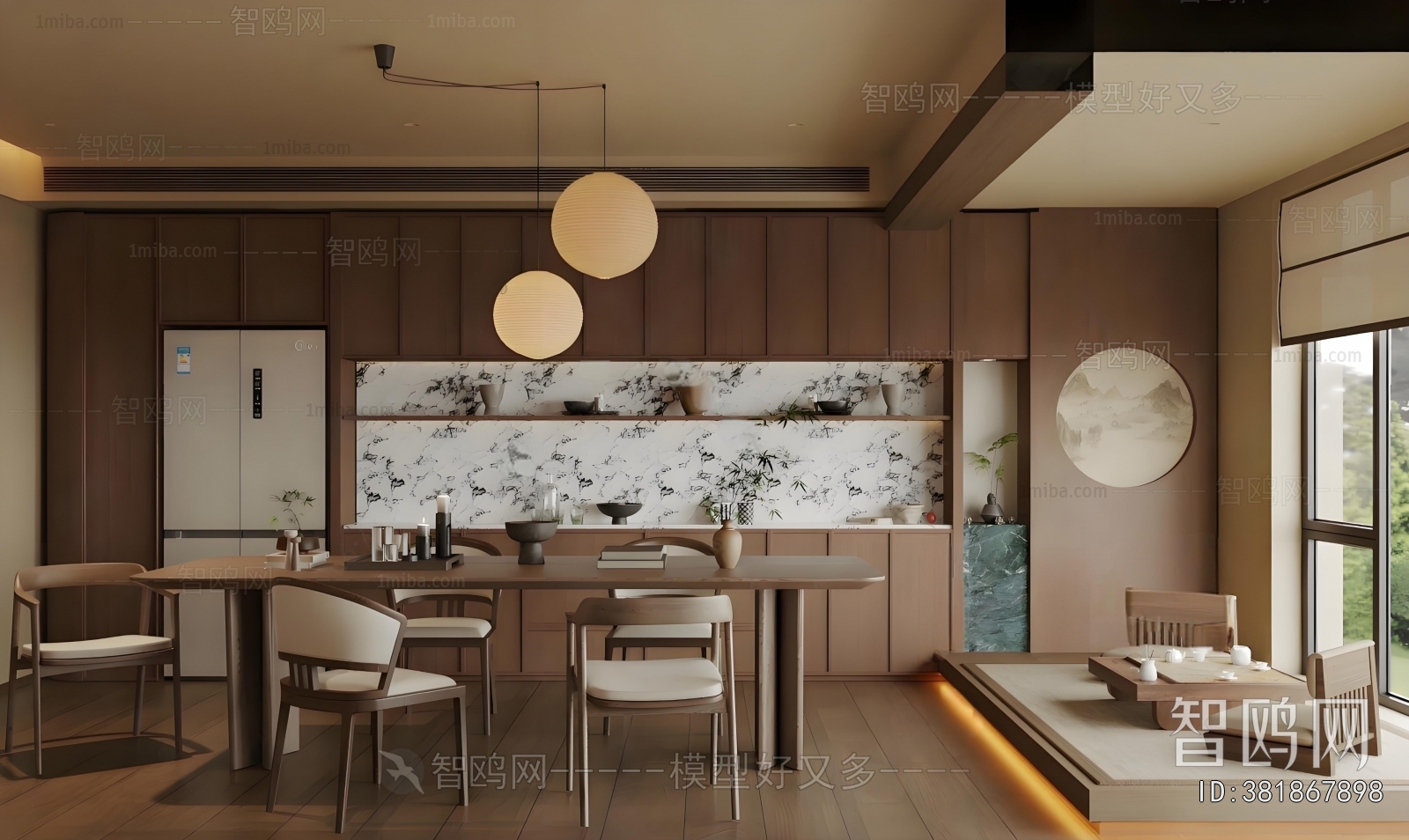 New Chinese Style Dining Room