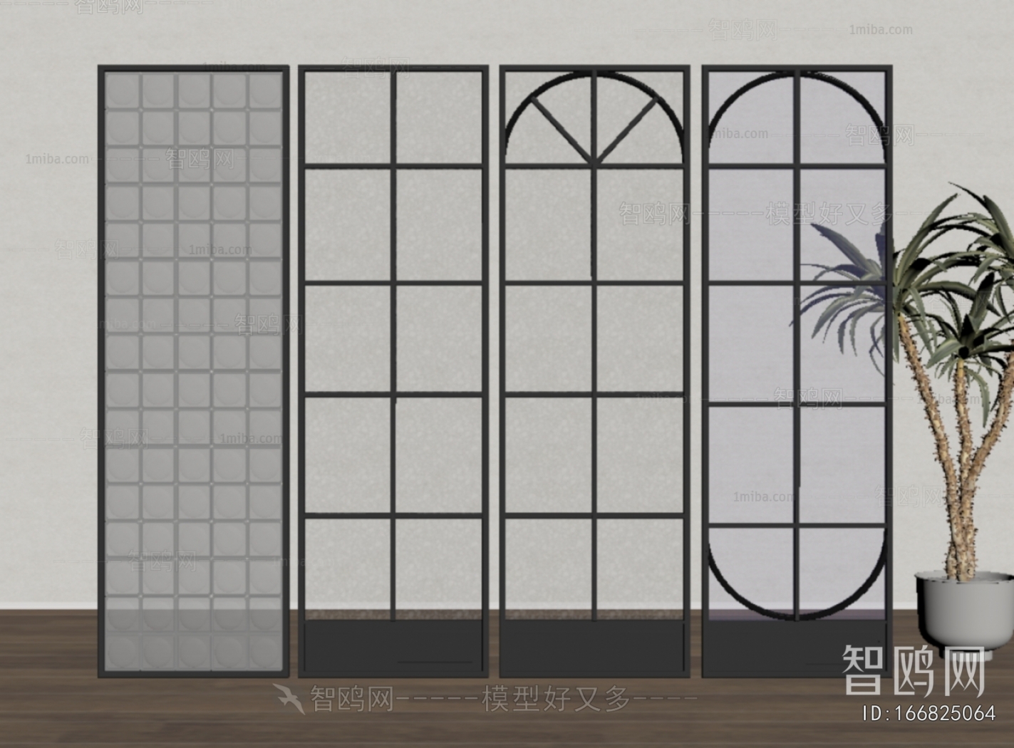 French Style Glass Screen Partition