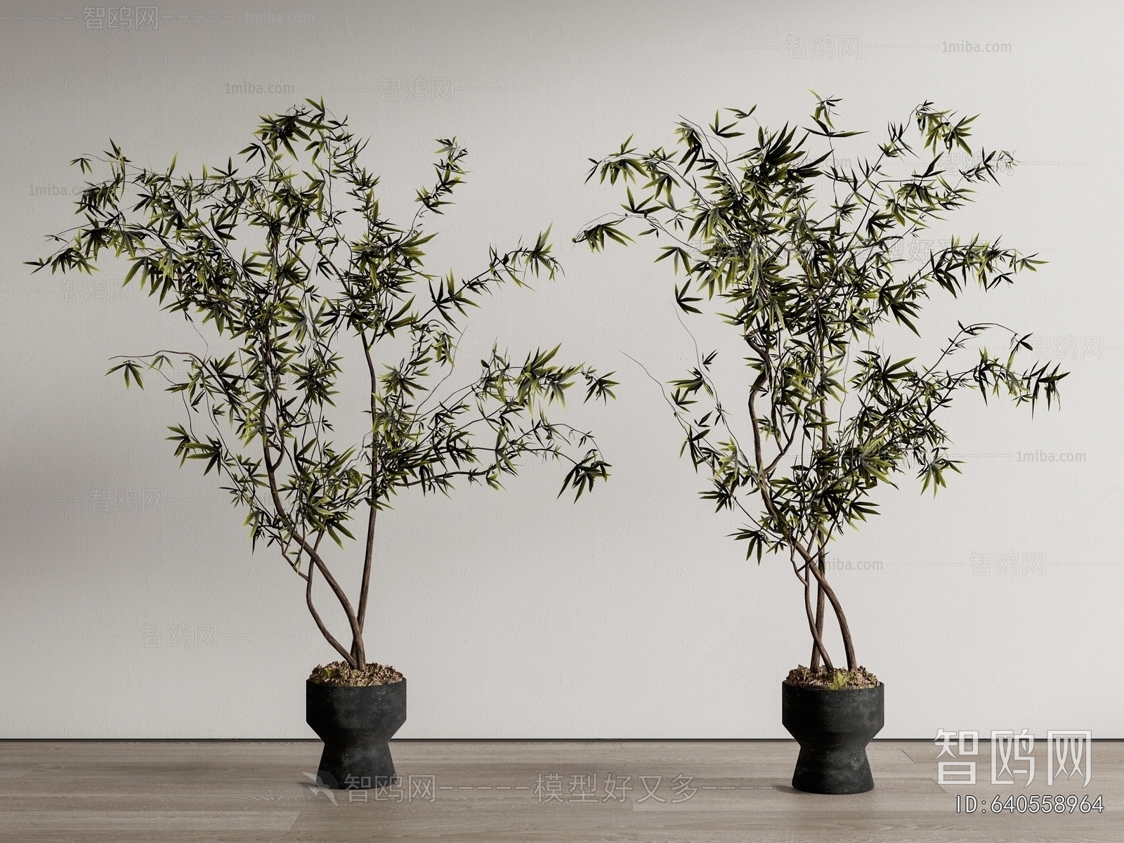 Modern Ground Green Plant Potted Plants