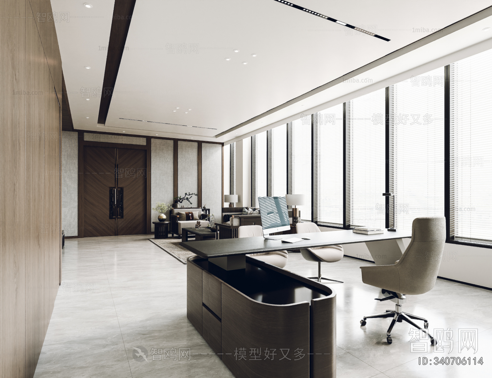 New Chinese Style Manager's Office