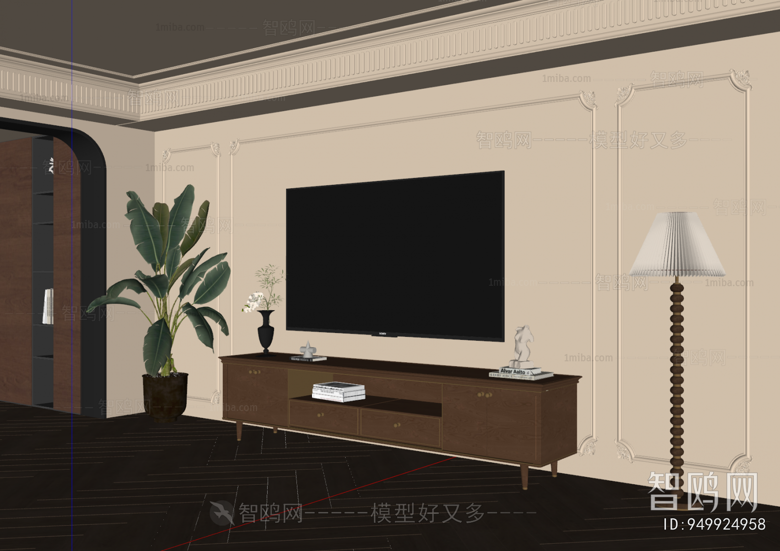 French Style TV Cabinet