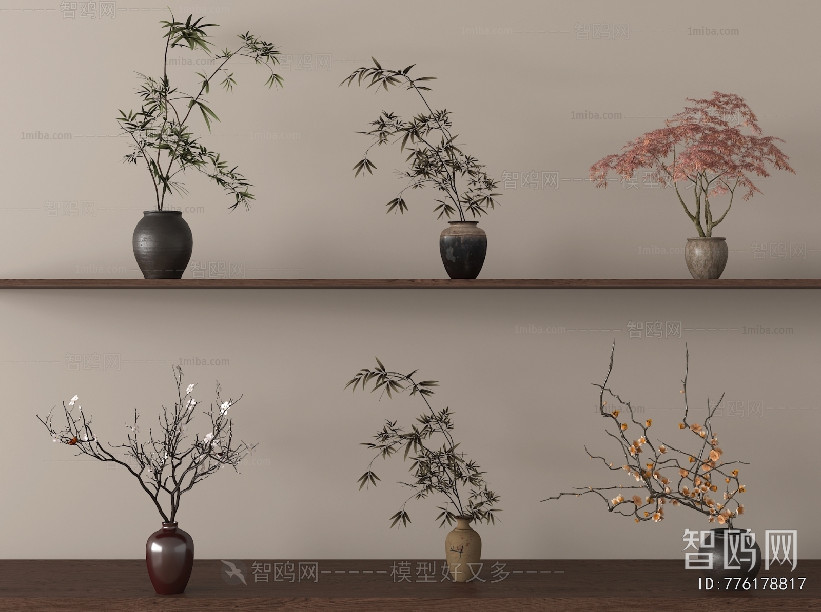 Wabi-sabi Style Dried Branch