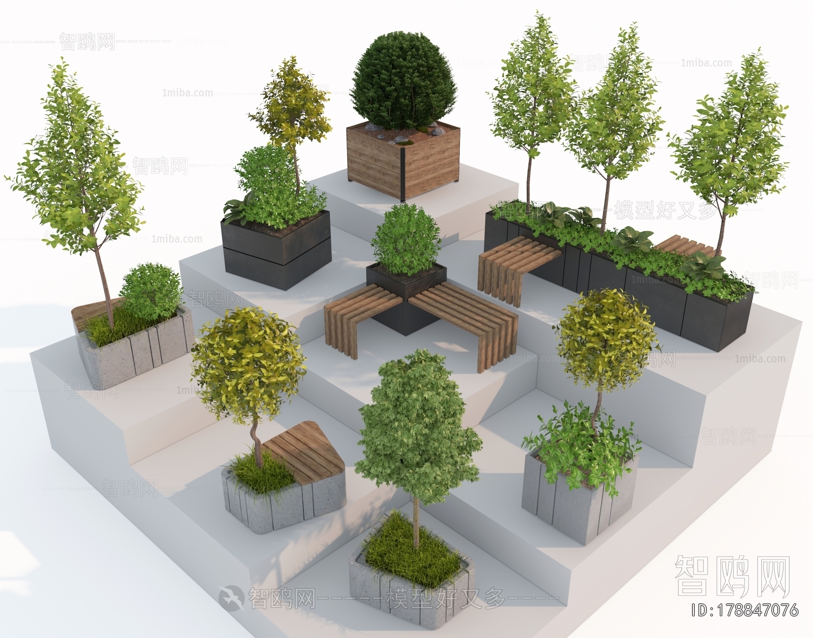 Modern Flower Bed, Flower Bowl, Flower Box