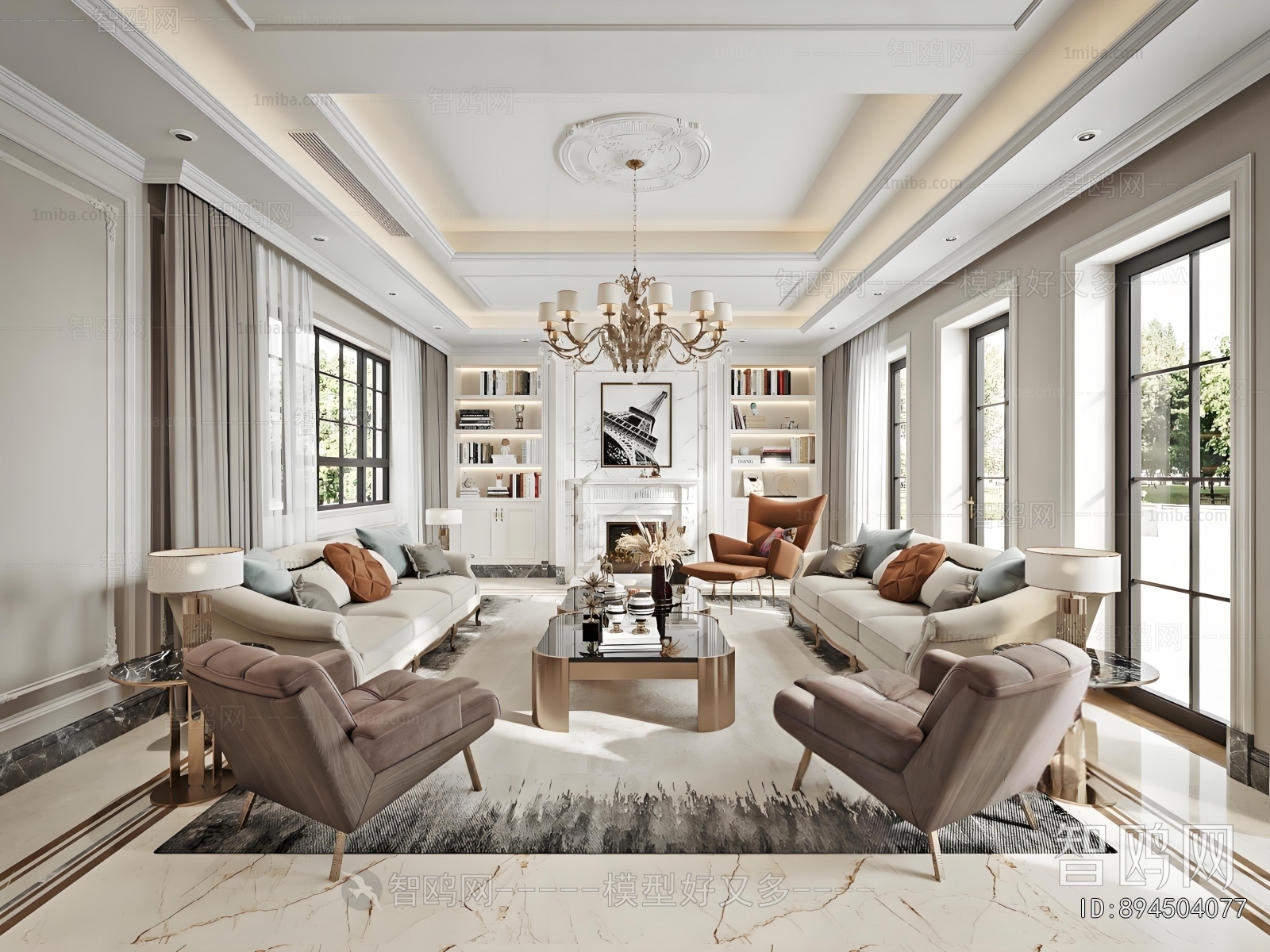 American Style A Living Room