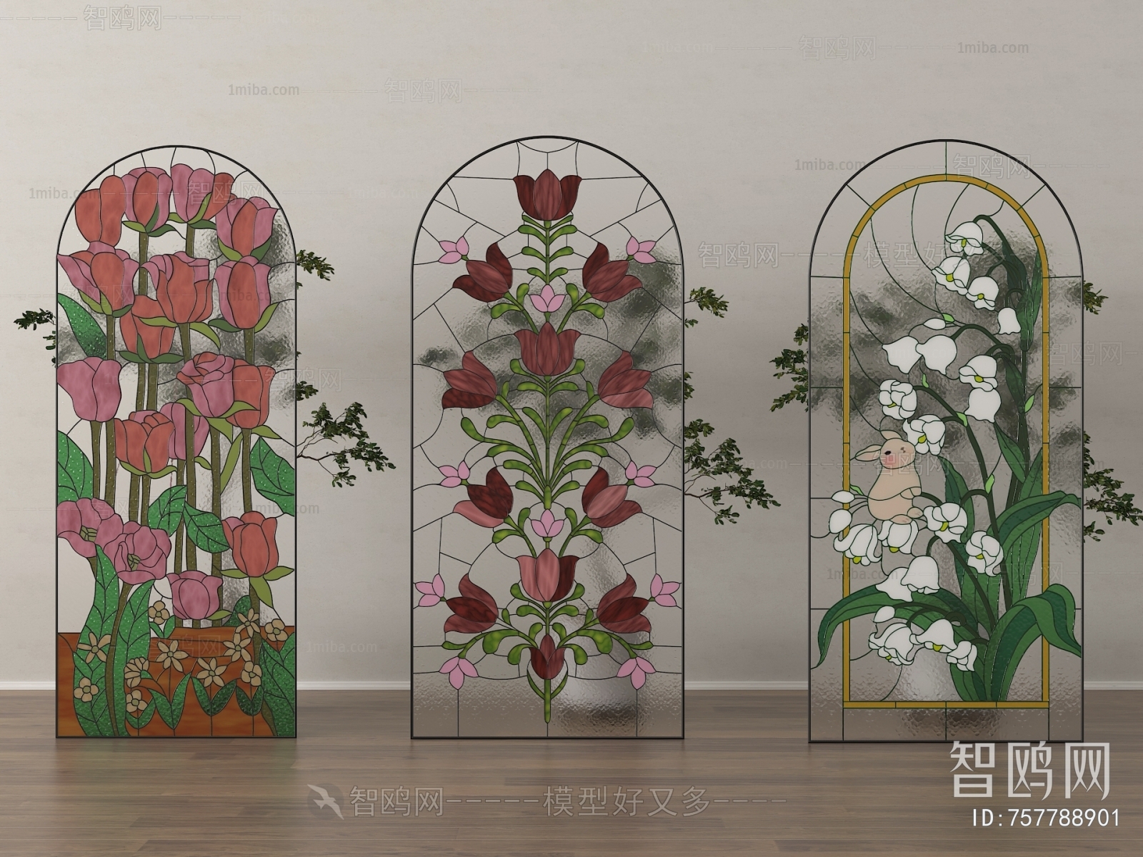 French Style Glass Screen Partition