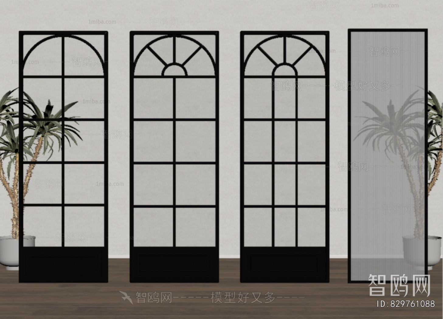 French Style Glass Screen Partition