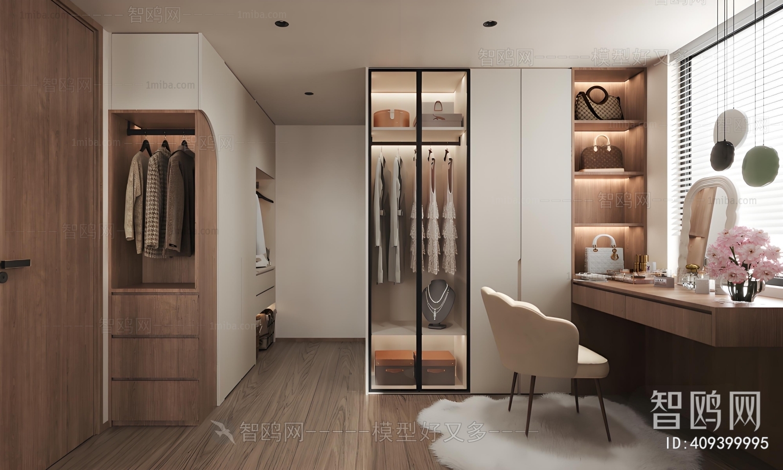 Modern Clothes Storage Area