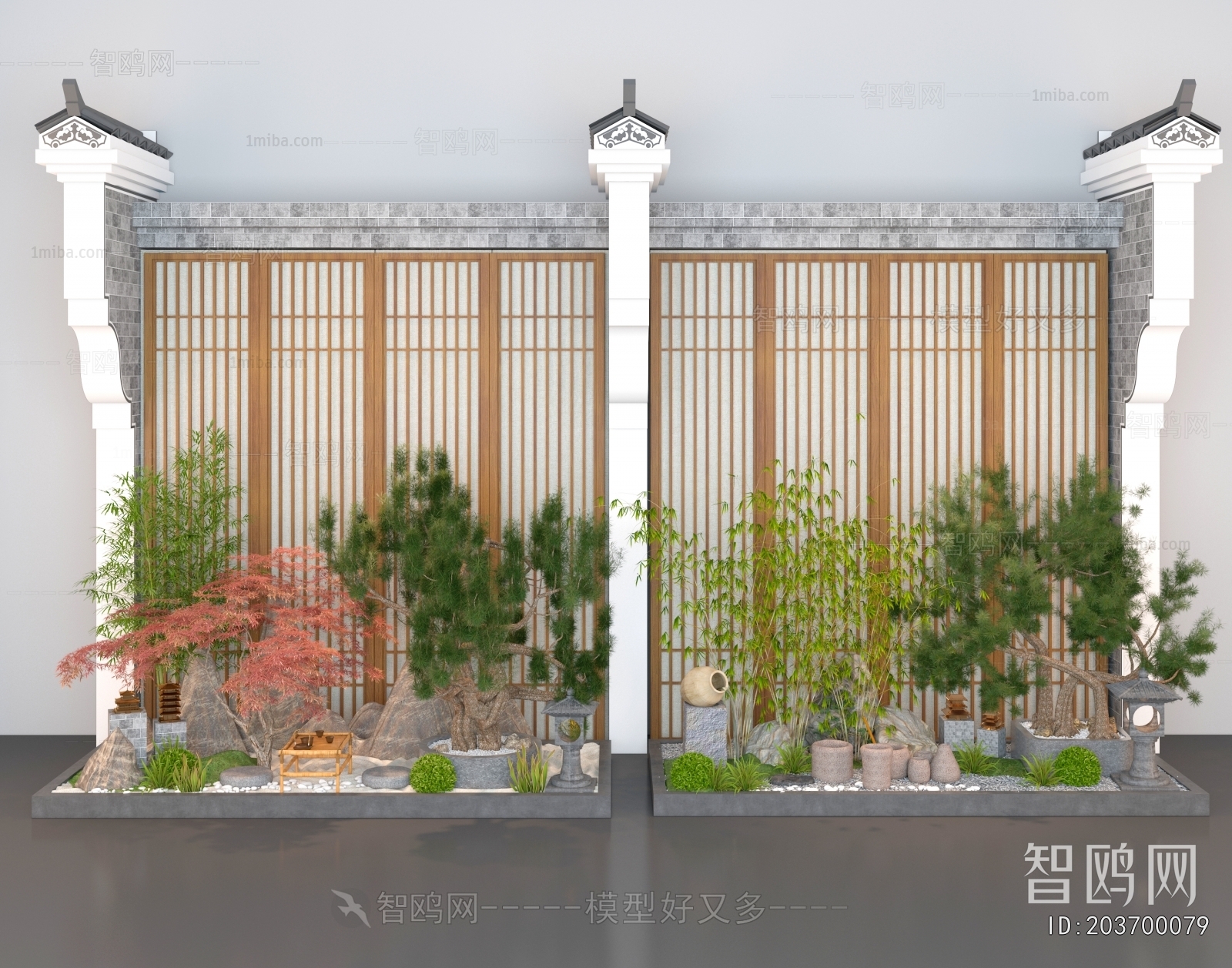 New Chinese Style Plant Landscaping