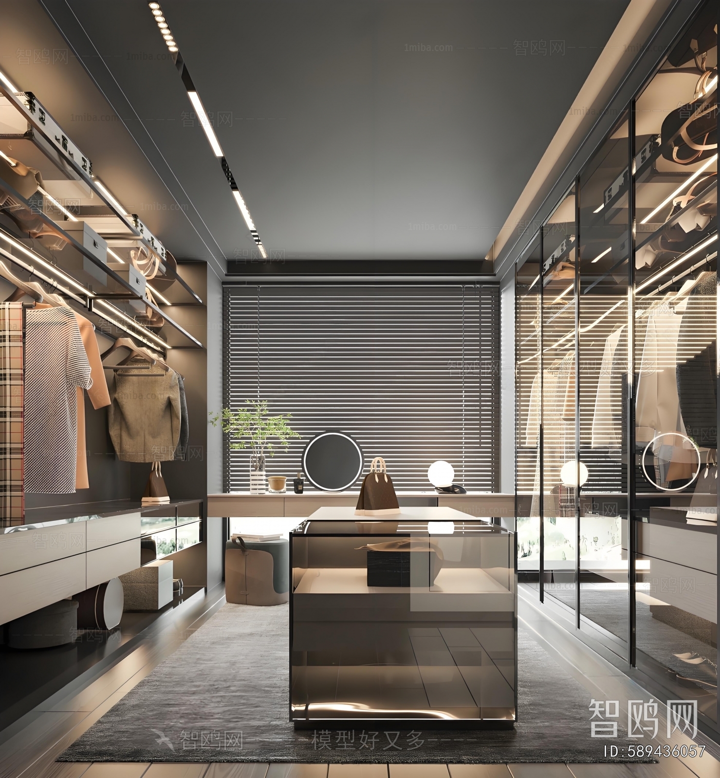Modern Clothes Storage Area