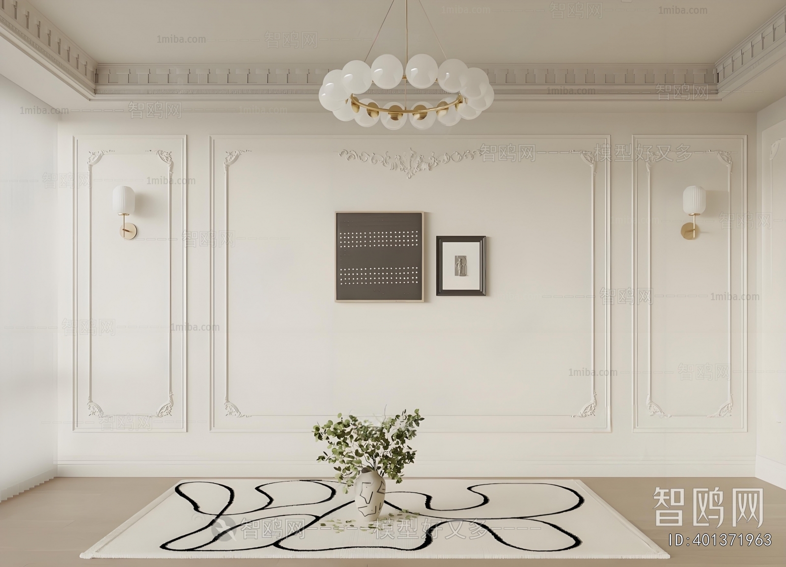 French Style TV Wall