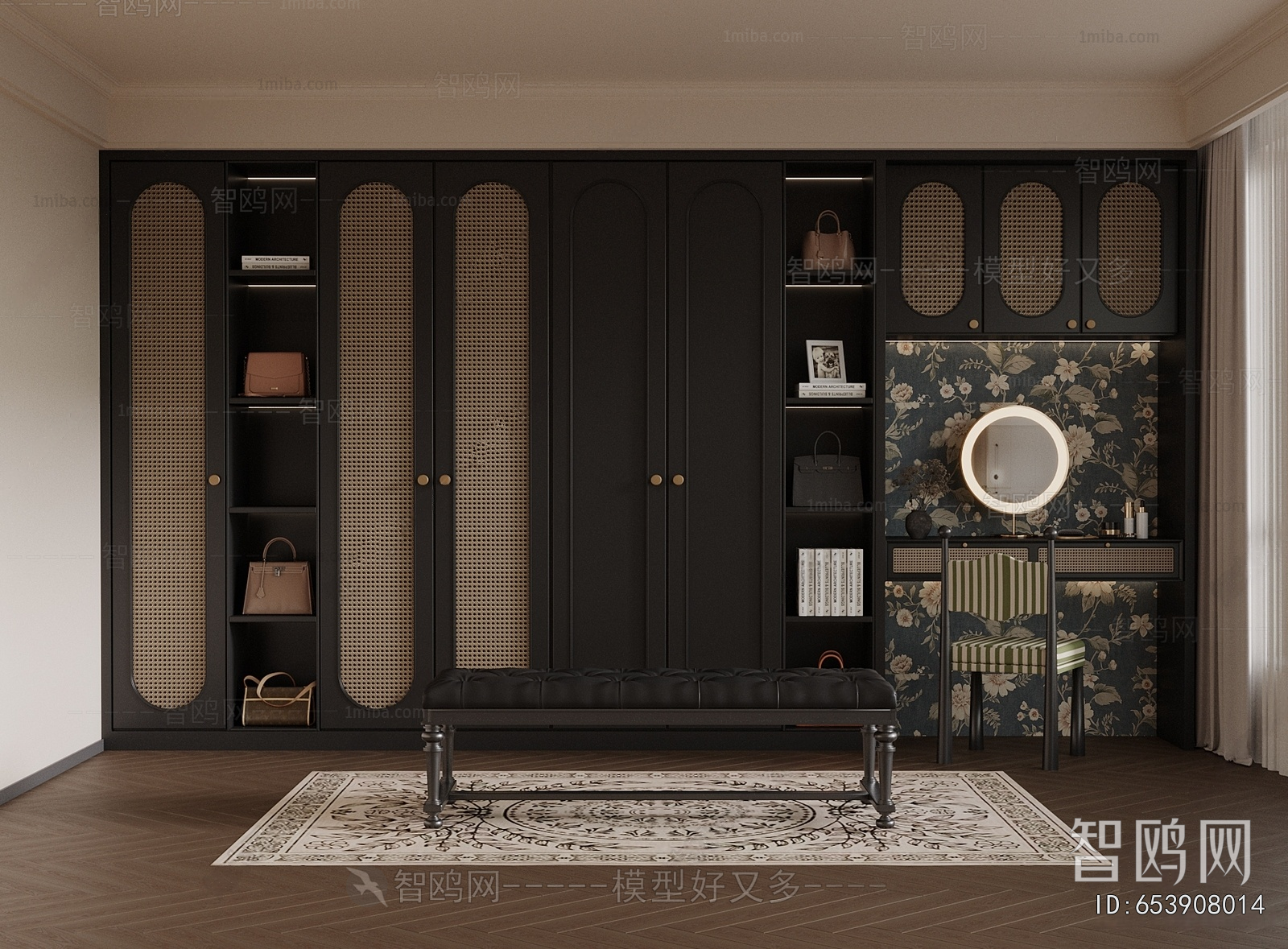 French Style Clothes Storage Area