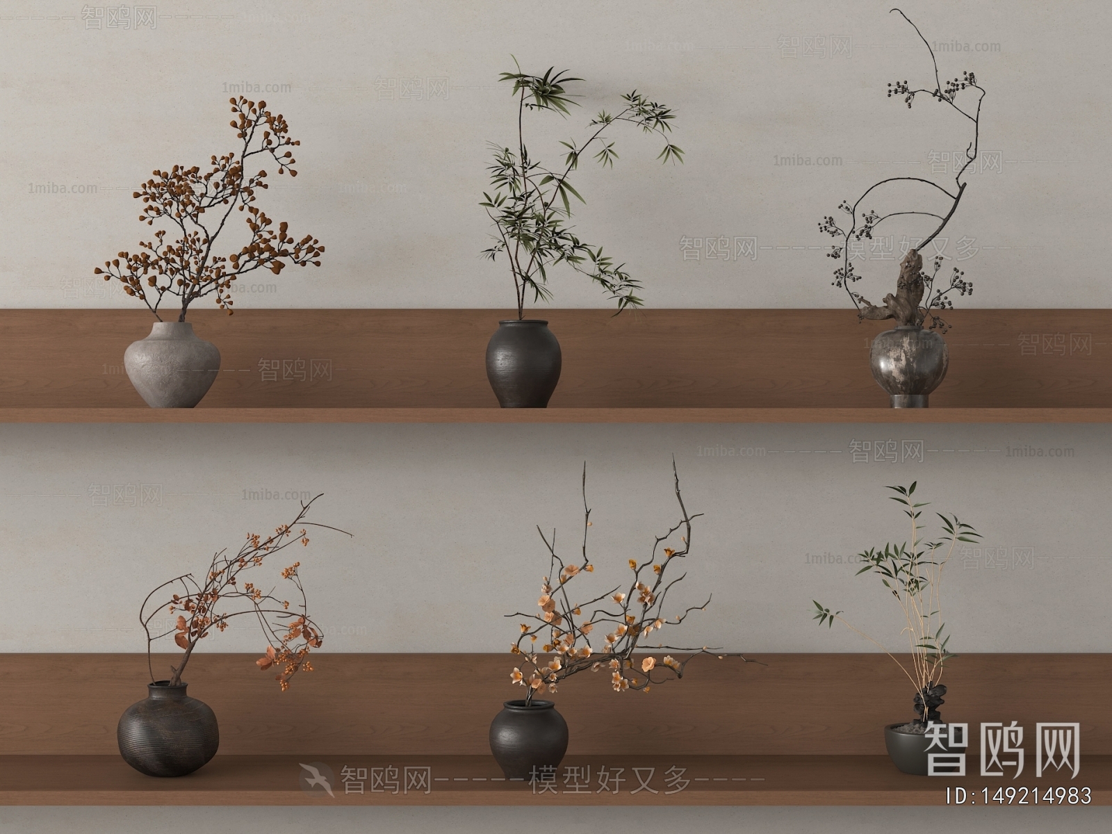 Wabi-sabi Style Dried Branch