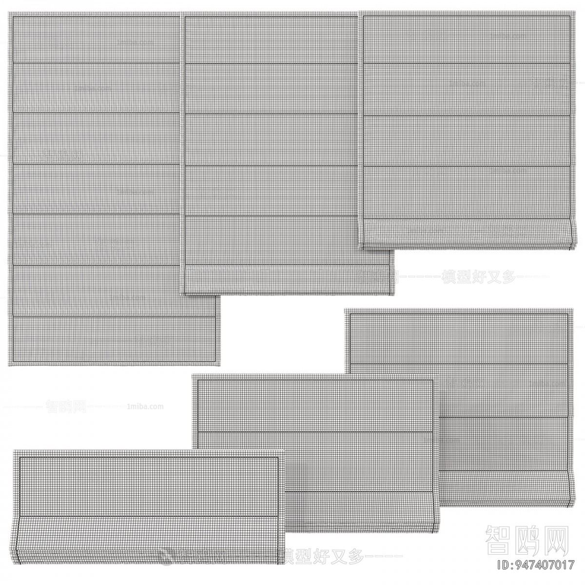 New Chinese Style Roman Curtain