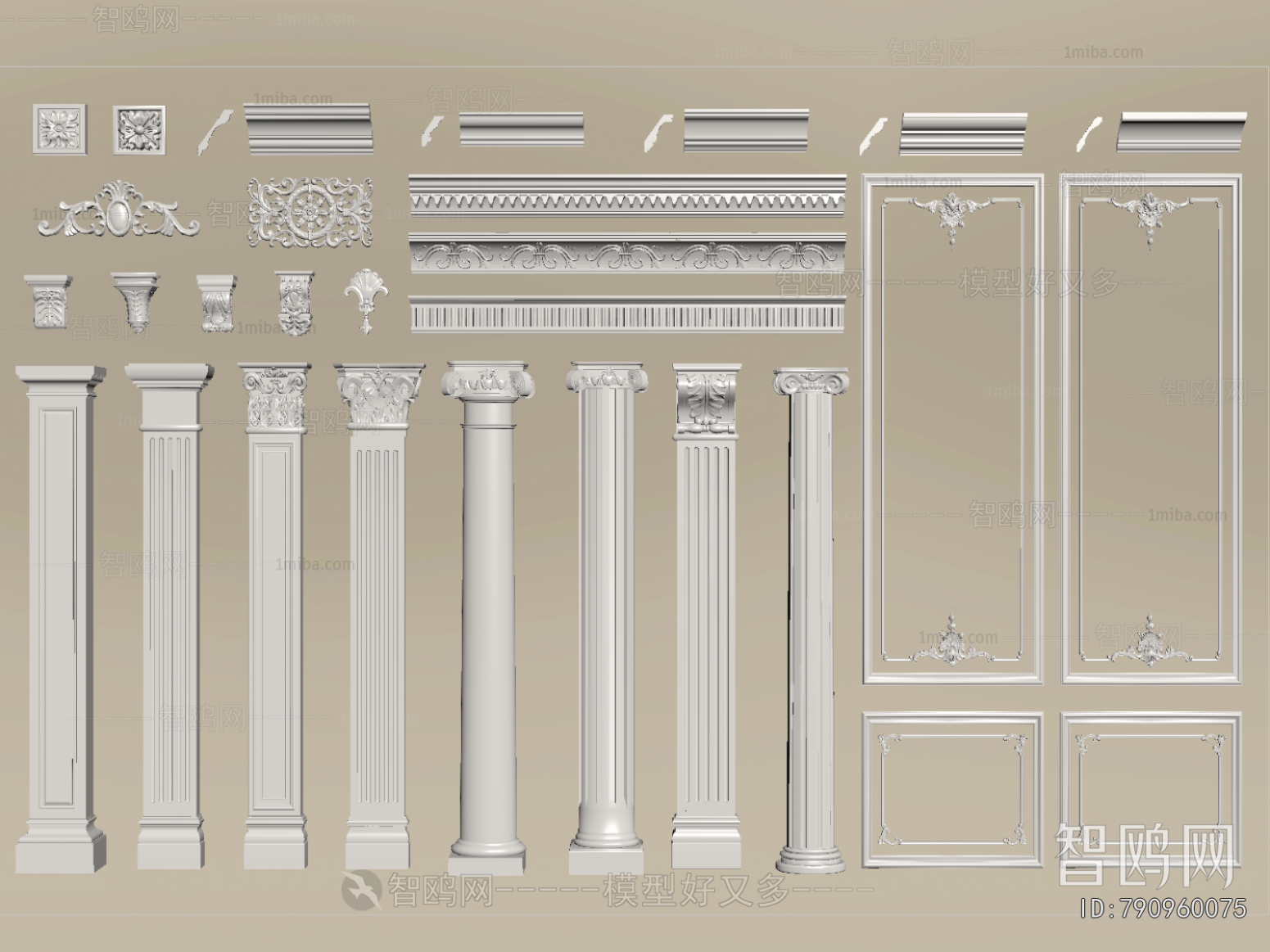 European Style Roman Pillar