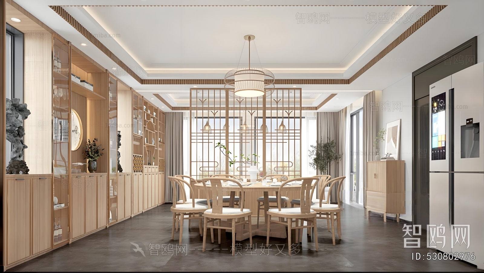 New Chinese Style Dining Room