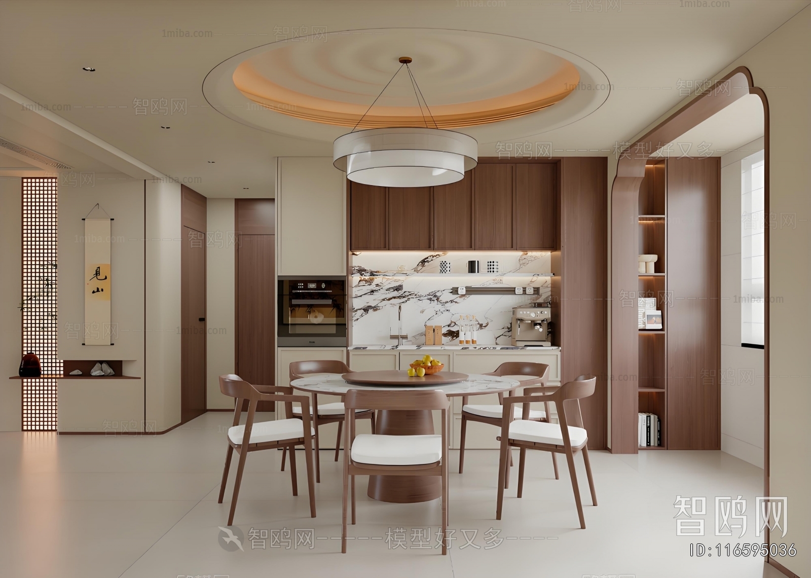 New Chinese Style A Living Room