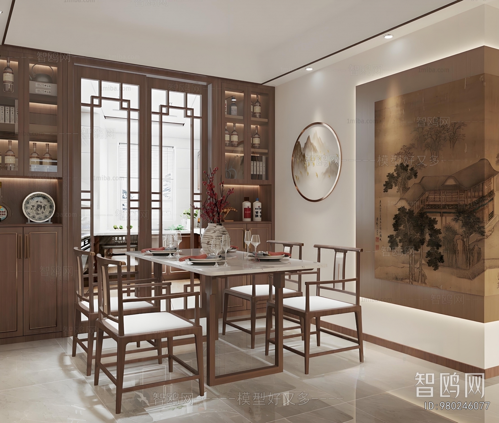 New Chinese Style Dining Room