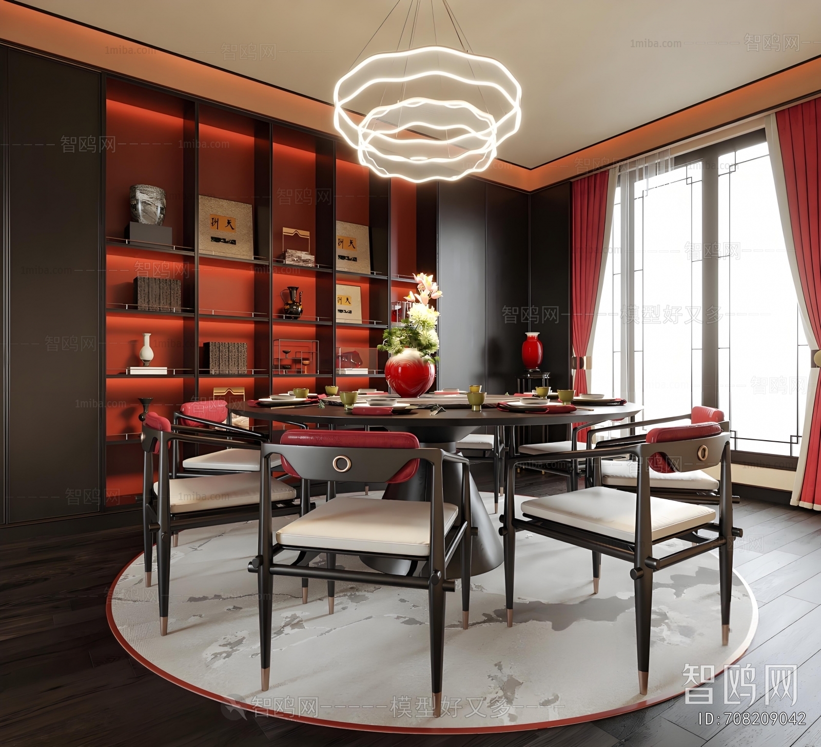 New Chinese Style Dining Room