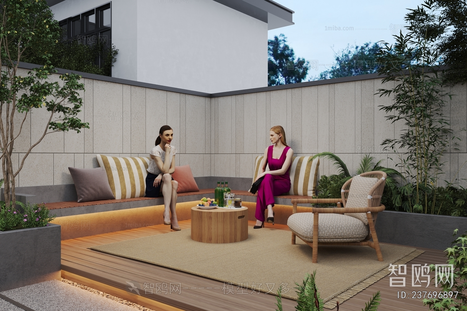 Modern Courtyard/landscape