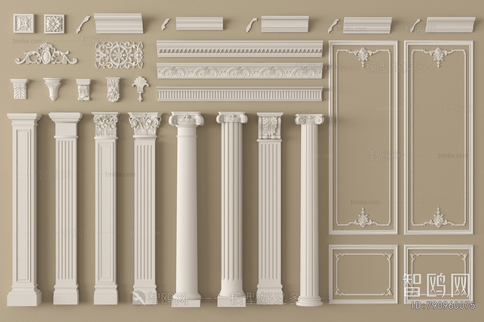 European Style Roman Pillar