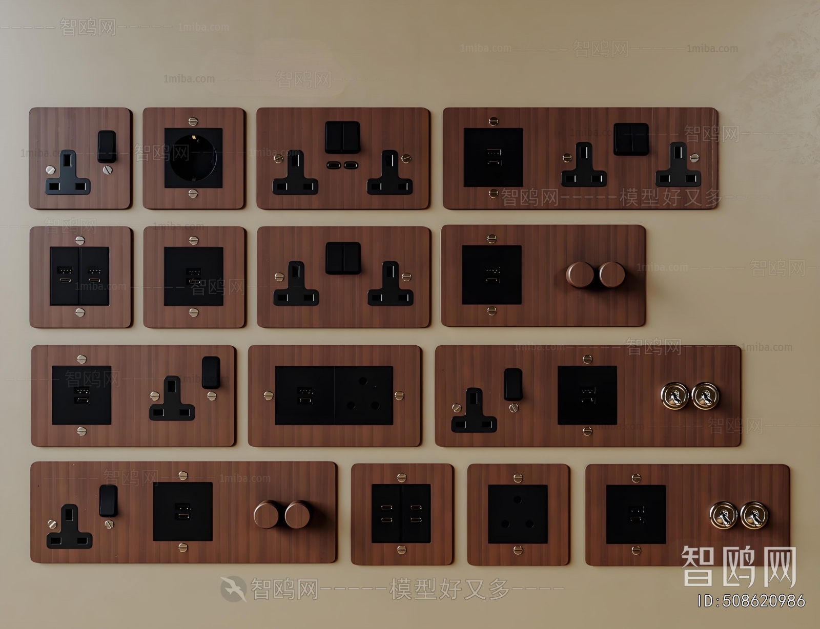 Modern Switch Socket Panel