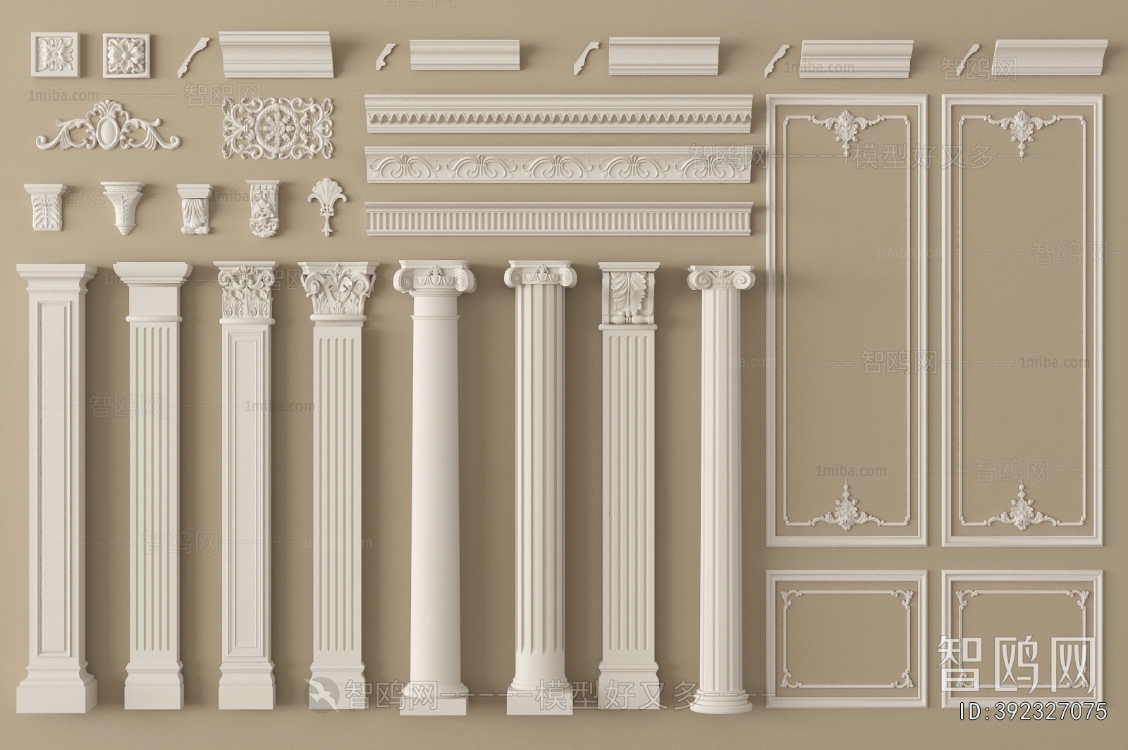 European Style Roman Pillar