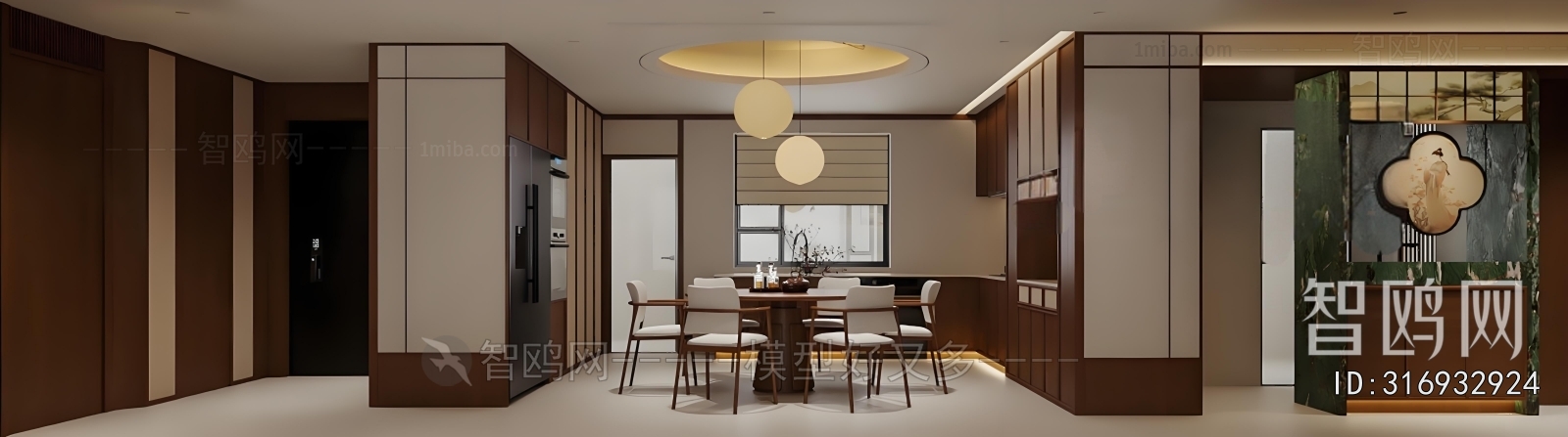 New Chinese Style Dining Room