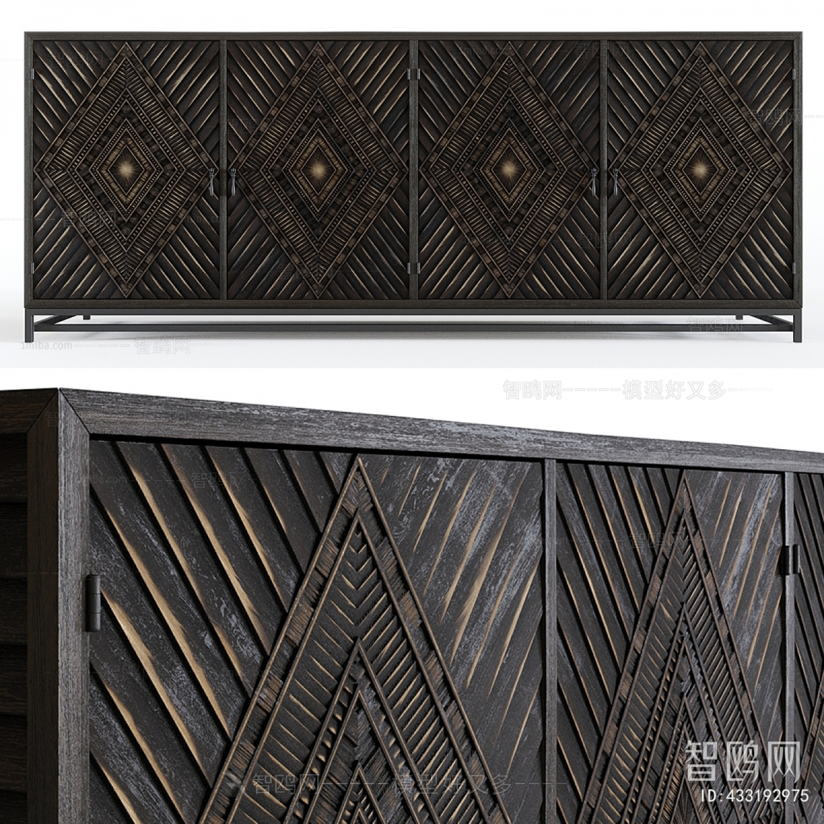 Retro Style Side Cabinet