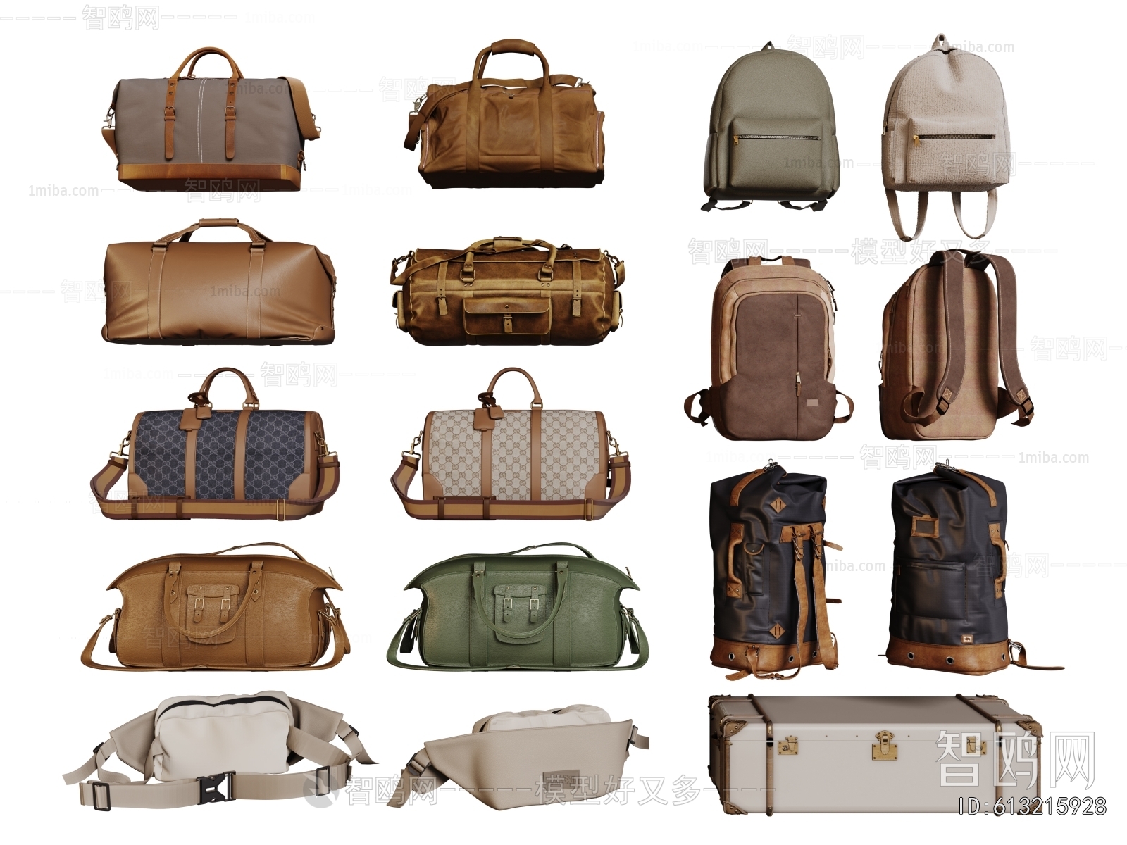 Modern Backpack And Backpack