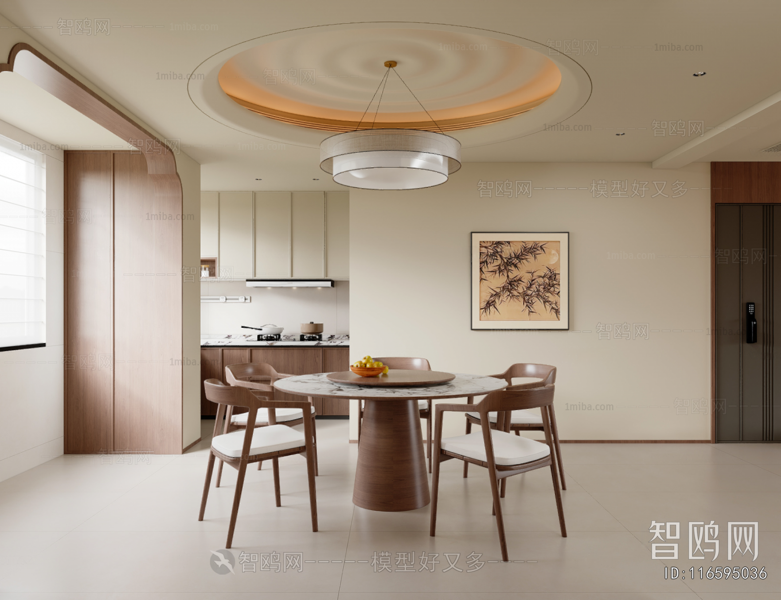 New Chinese Style A Living Room