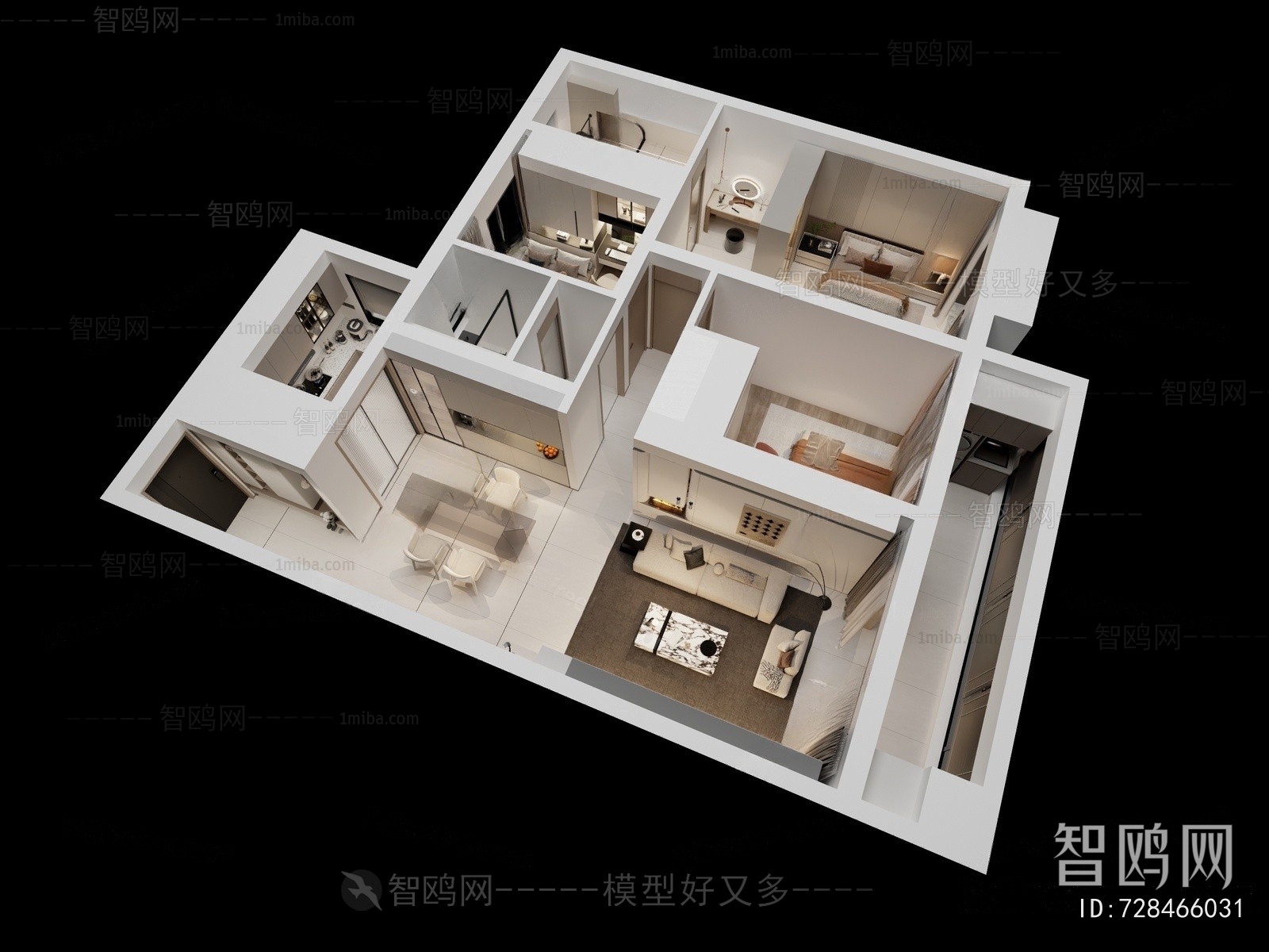 Modern A Bird's-eye View Of Home Decoration