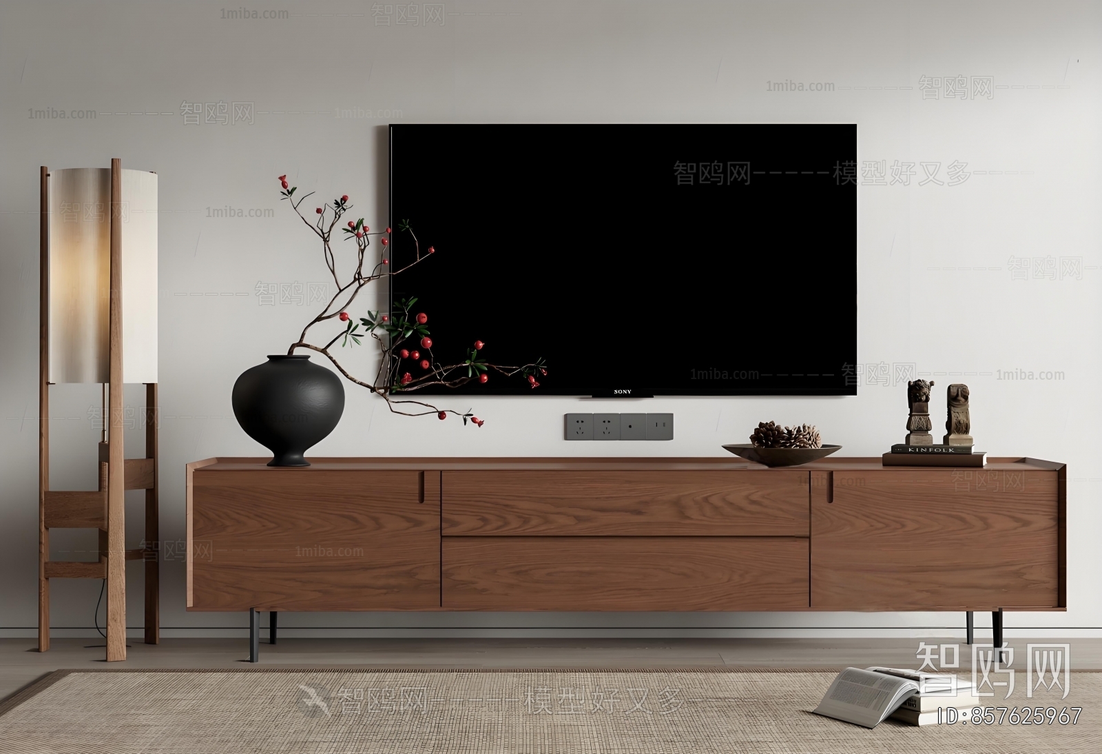 New Chinese Style TV Cabinet