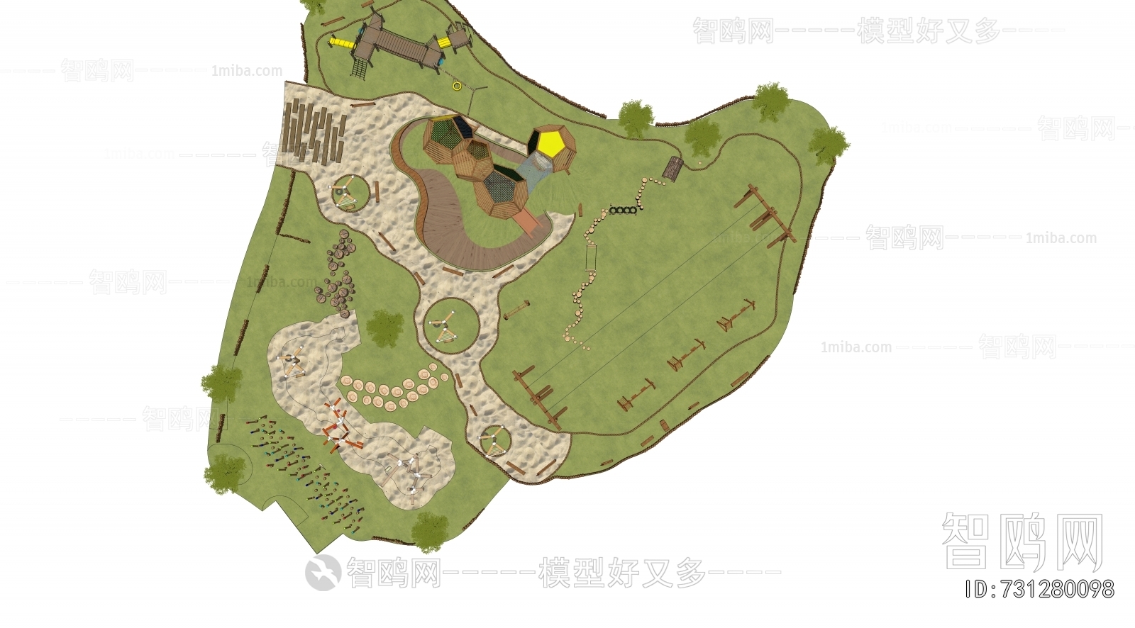 Modern Park Landscape