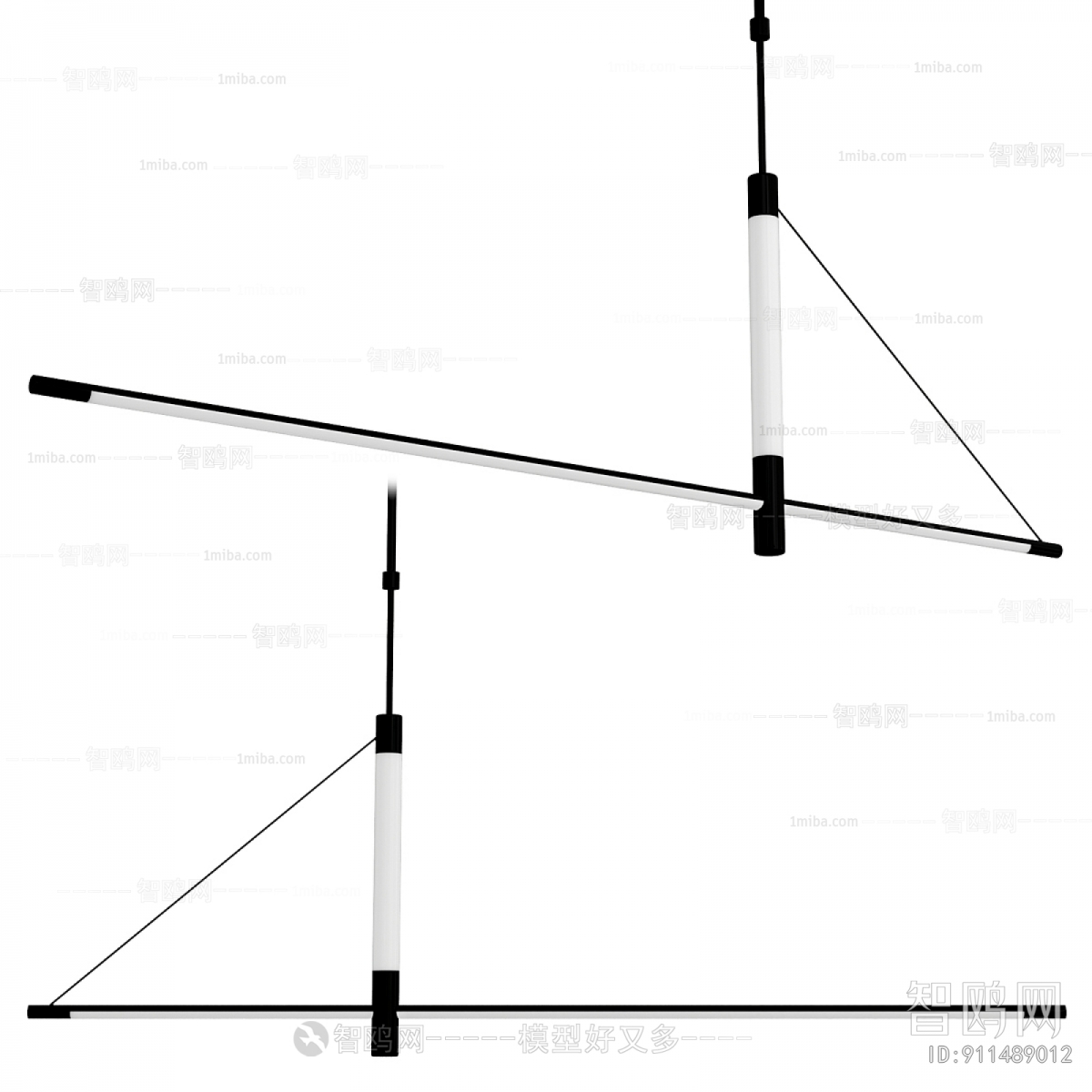 Modern Long Chandelier