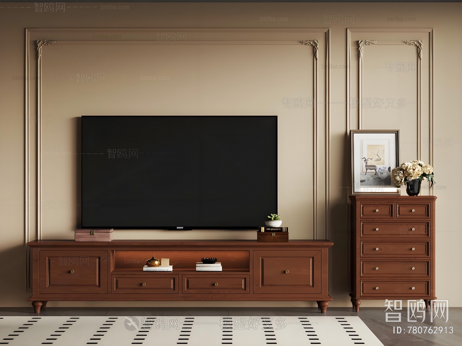 French Style TV Cabinet