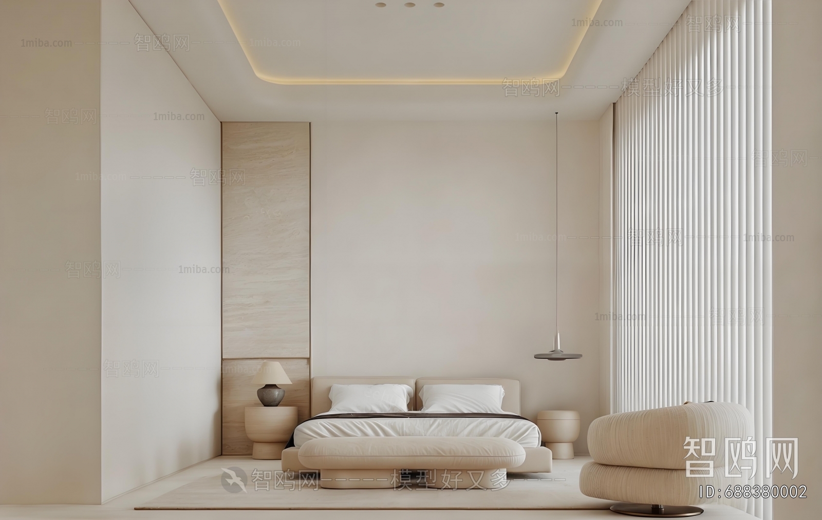 Wabi-sabi Style Bedroom