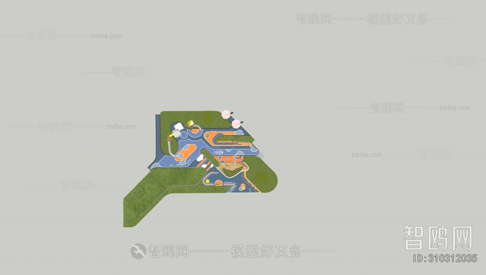 Modern Park Landscape