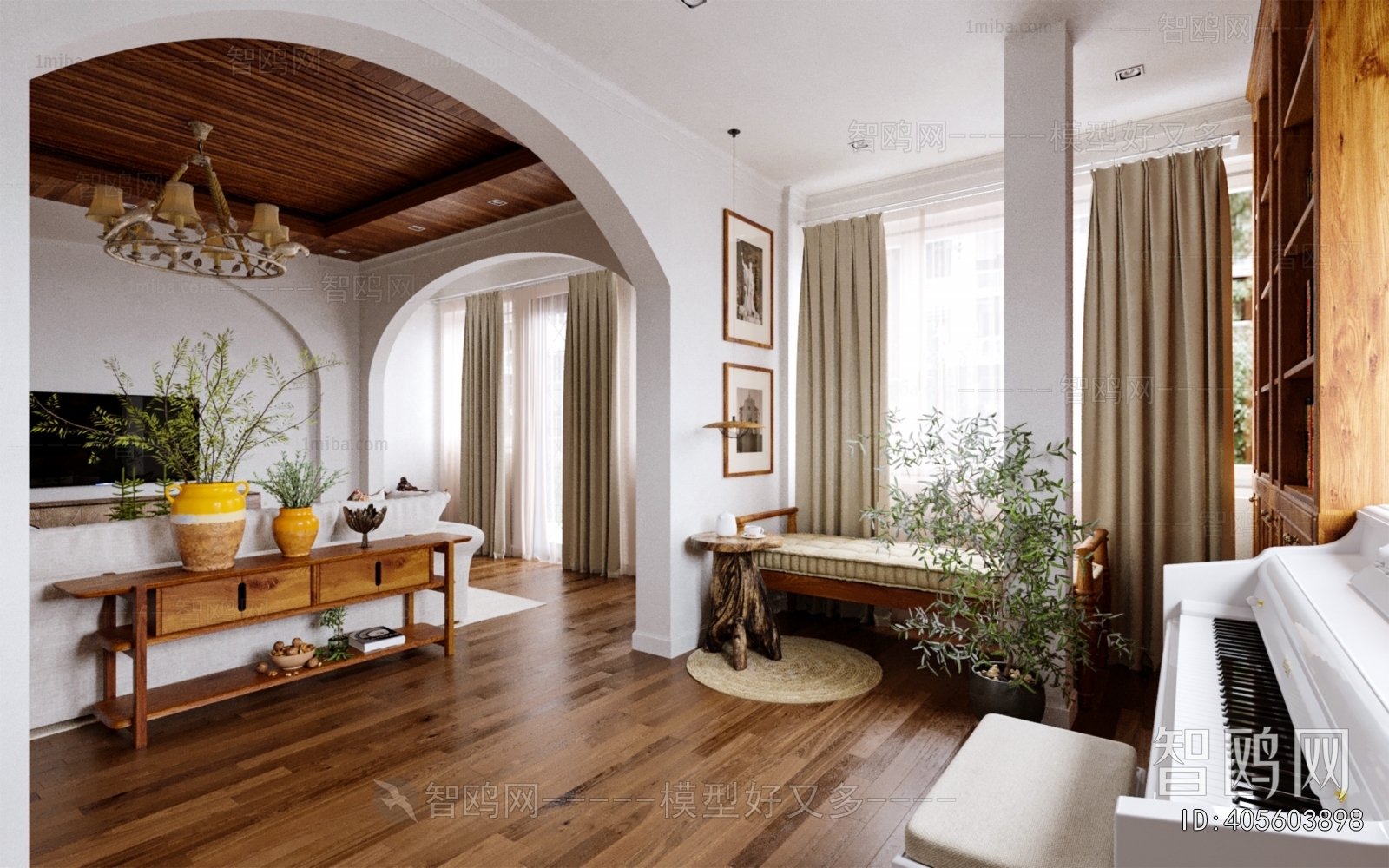 American Style A Living Room