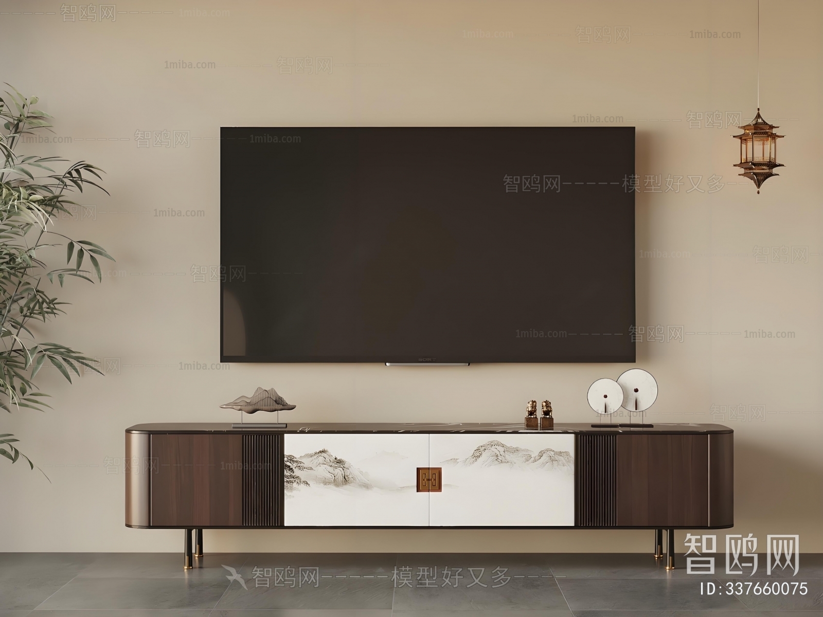 New Chinese Style TV Cabinet