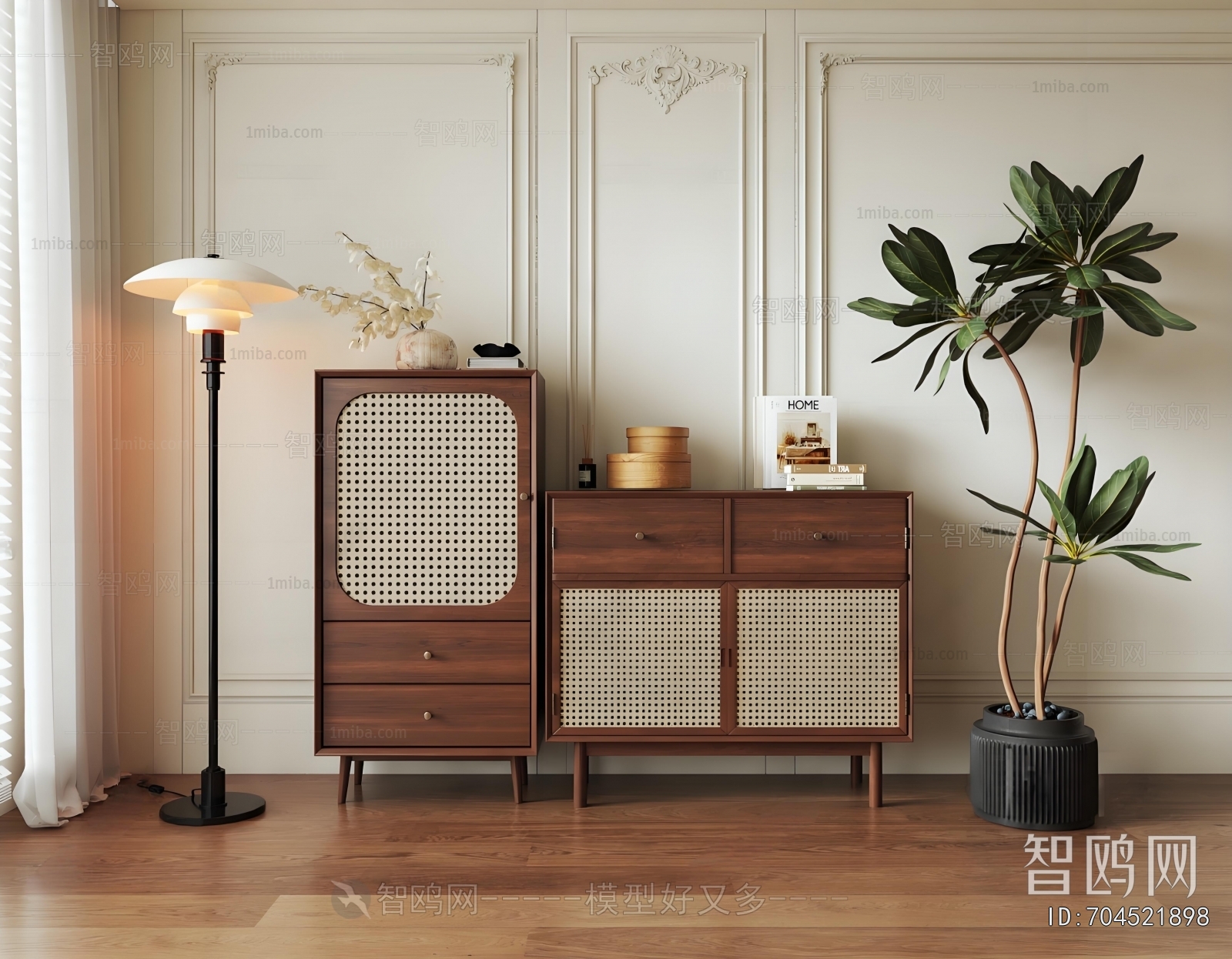 French Style Side Cabinet