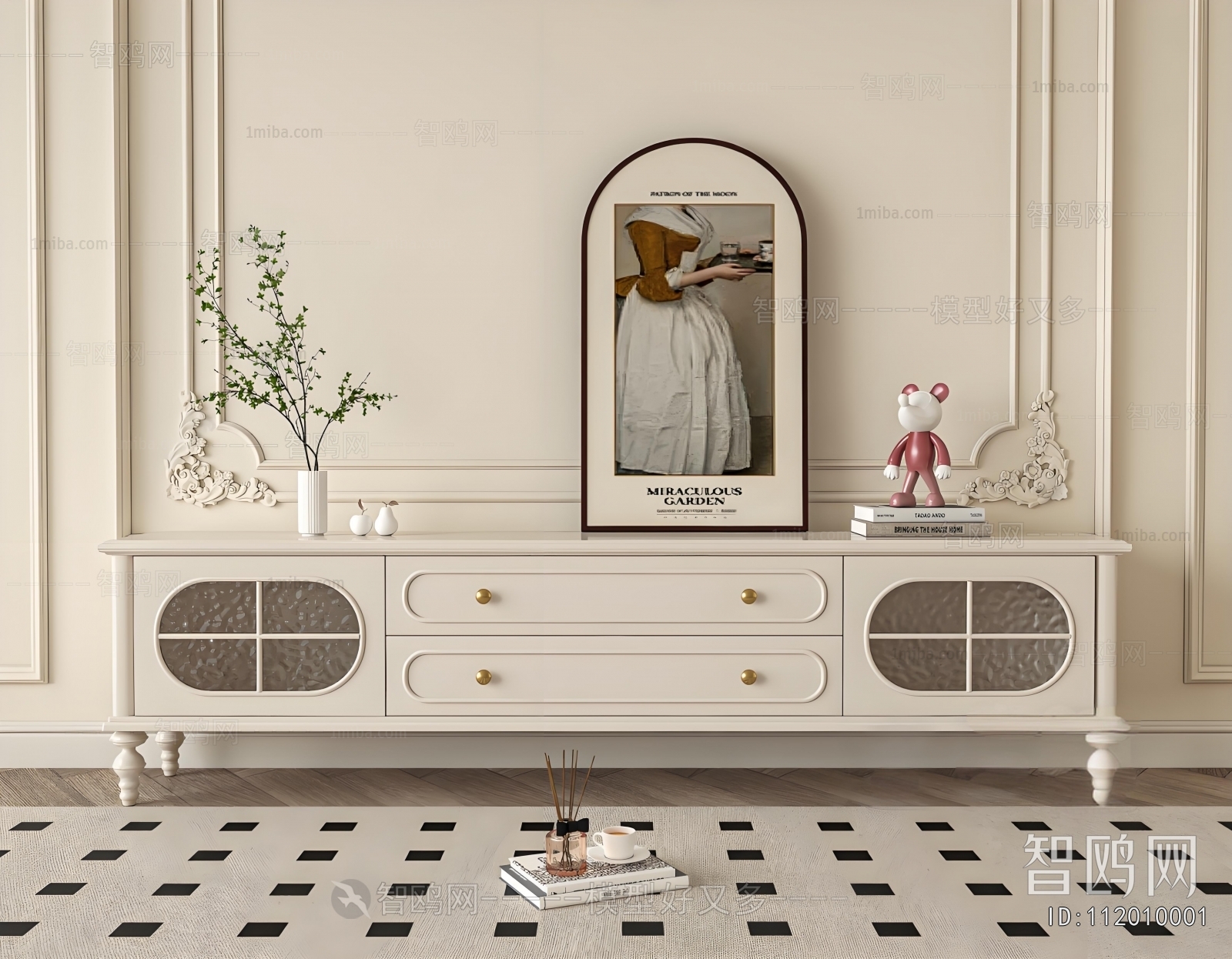 French Style TV Cabinet